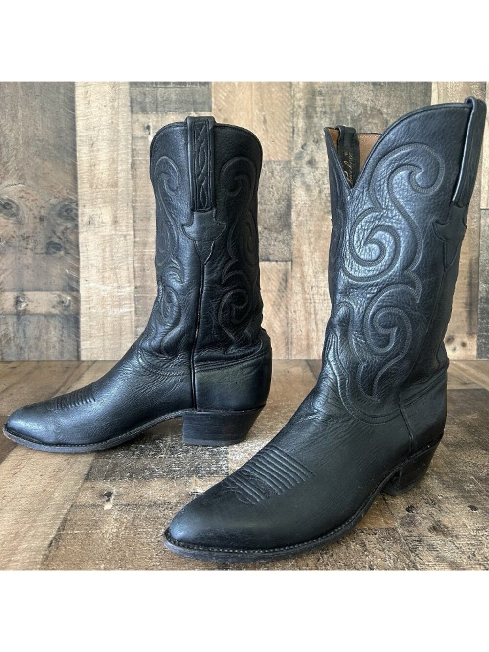 Lucchese Classics L001724 Black Western Cowboy Boots Mens 8.5 D